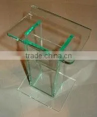 24" Standard Glass Color Podium - Green Tint (LE-G023)