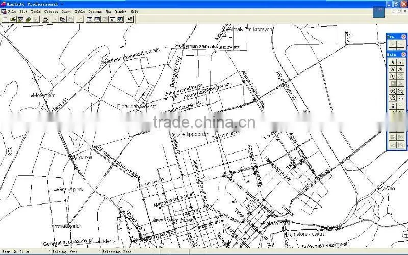 Azerbaijan digital electronic MapInfo map