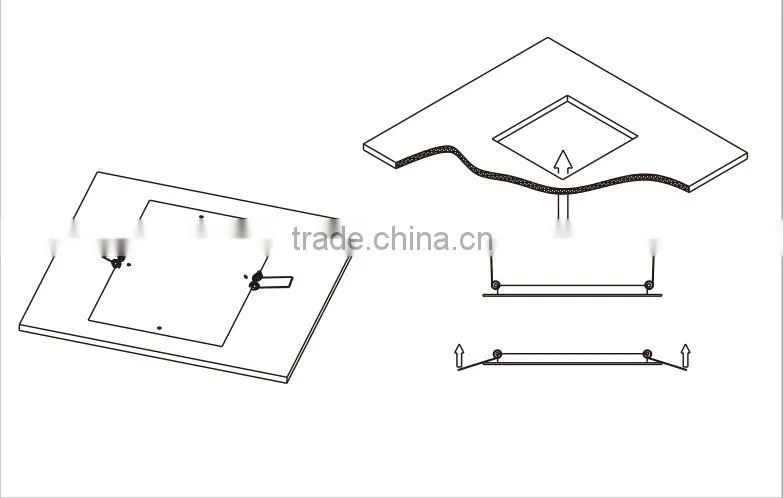 Indoor lighting for working /office /shcool Lighting SMD 72W 60x60 cm led panel light