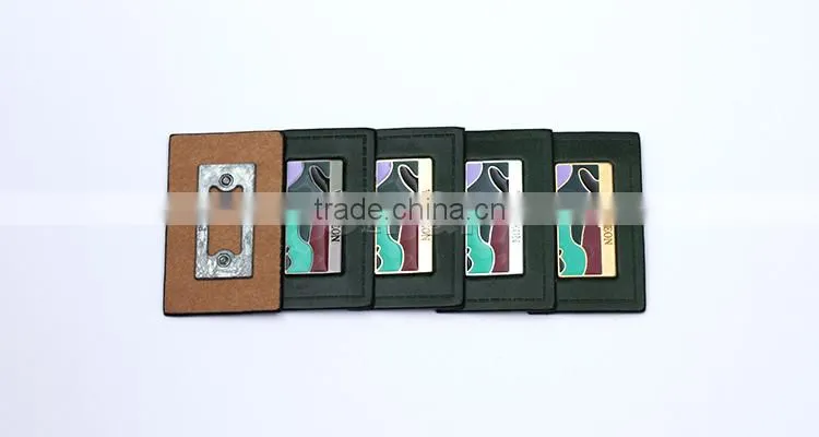 Cammouflage metal design up garment leather label for sport clothing