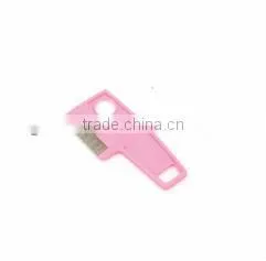 Pink stainless steel Flea Comb with a long hand shake