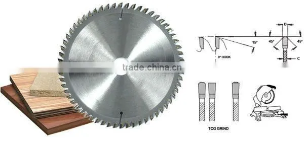TCT cutter saw blade, 180mm circular saw blade for plywood, fiber discs