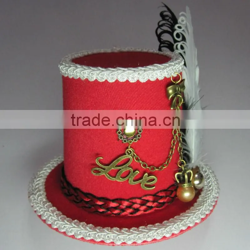 MYLOVE red fashion cheap top hats gothic style MLGM006