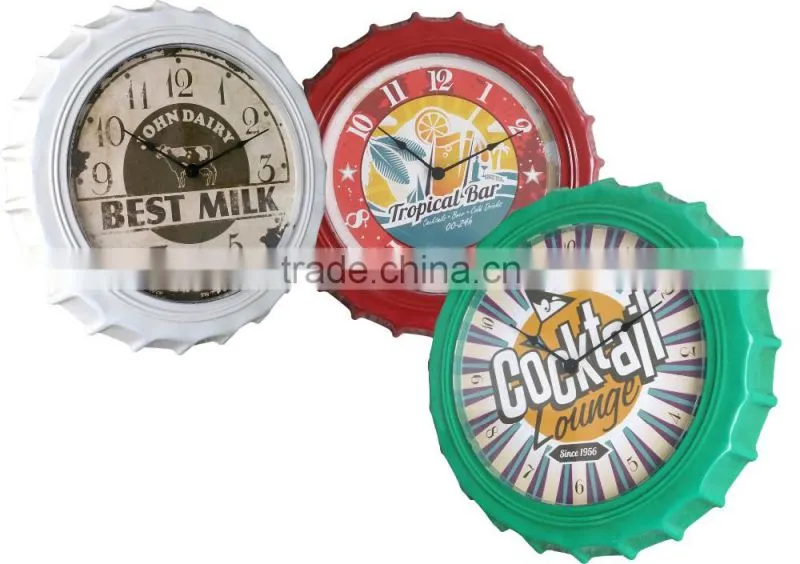 metal wall clock for decoration