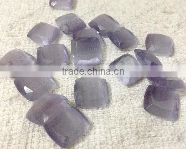 Grey cat eye stone,semi precious stone for cufflinks