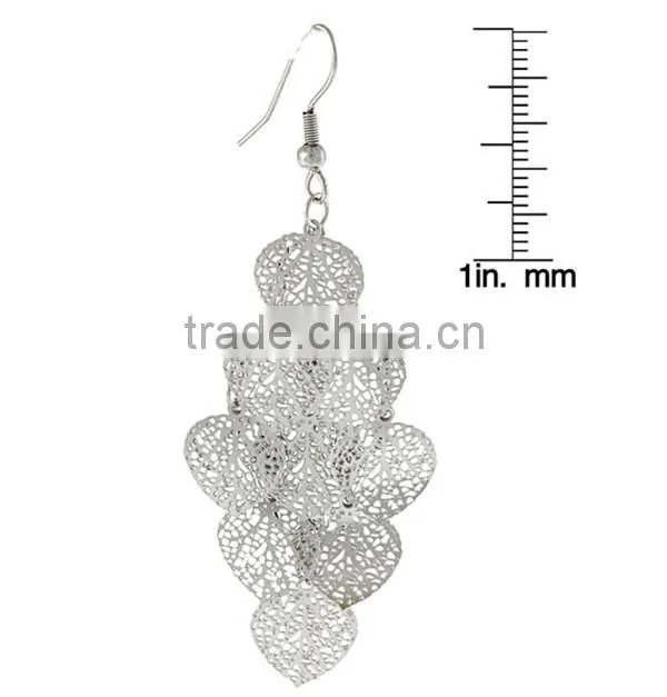 stainless steel women's new style teardrop dangle fashion earrings