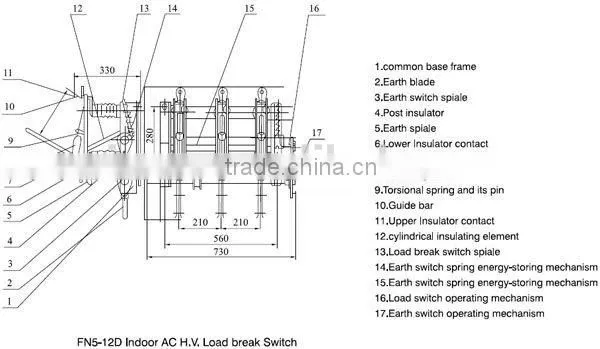 FN5-12 Series High Vacuum Indoor Load Break Switch