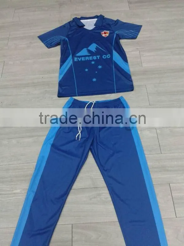 no MOQ custom cricket jersey and pants for cricket club
