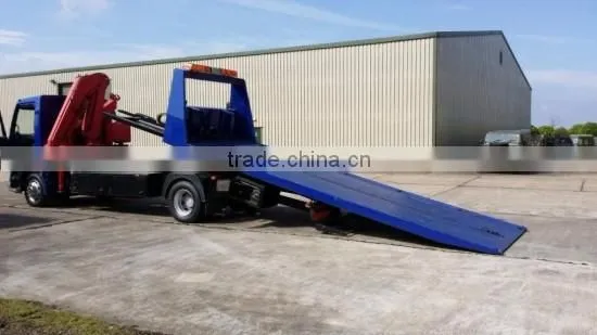 wrecker tow truck , flat road removal truck wrecker , Breakdown Recovery Truck vehicle with 5 tons crane