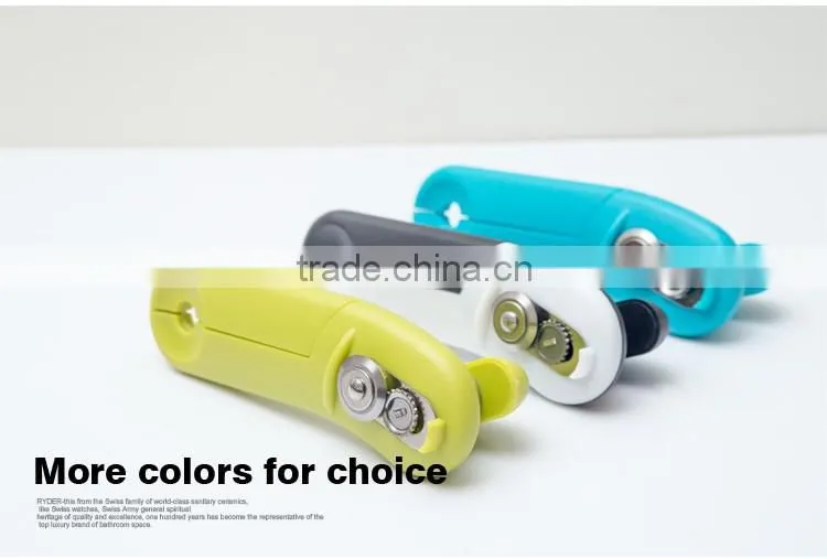 2016 Sales champion Plastic manual safety can opener with color design