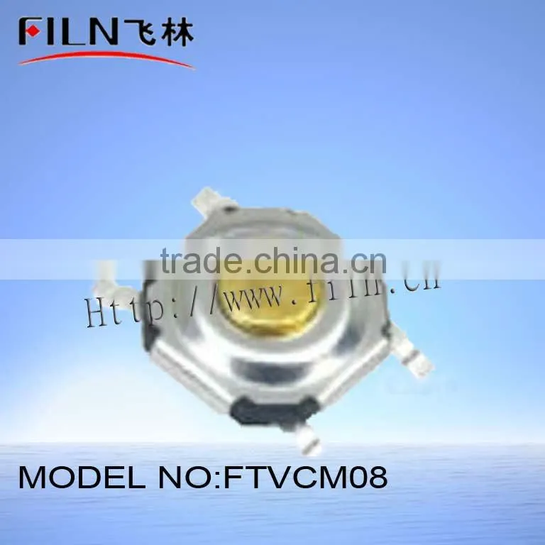 FTVCM08 smt small tactile touch switch overlay 12v 50mA