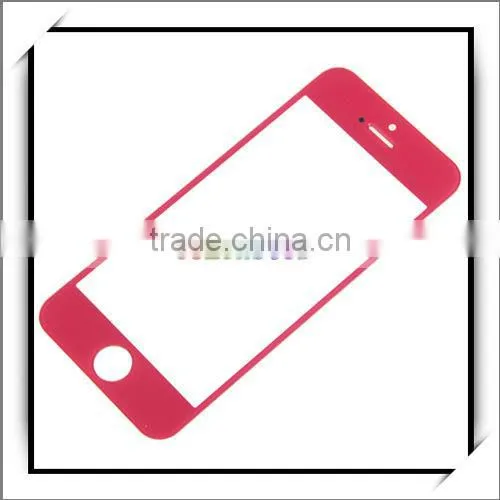 For iPhone 5 Color Glass Rose Red -87011029