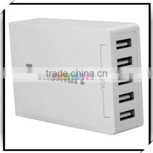 40W 5-Port USB Smart Charger US Standard