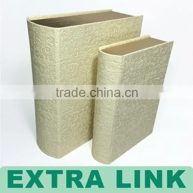 Luxury Decorative Custom Design Print Wholesale fake book storage box