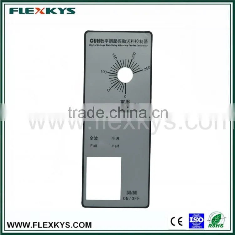 Commonly used PVC window screen printing graphic overlay with LED