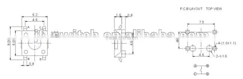 smd tact switch ts-1137
