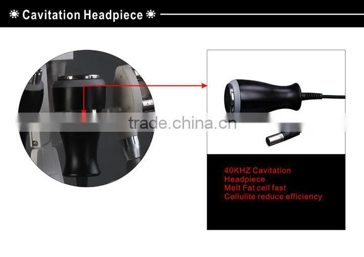 Two Vacuum Rollers+Six-polar RF+Infrared Laser+Valeshape Beauty Machine