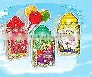 Lollipop bubble gum