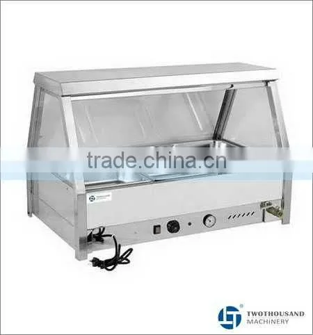 Bain Marie - Table Top, 6 x GN 1/2, Tilted Glass, S/S, CE, TT-WE1271B