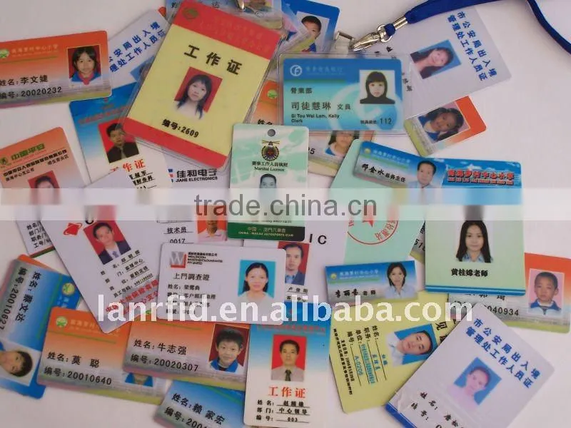 Digital printing passive work permit card
