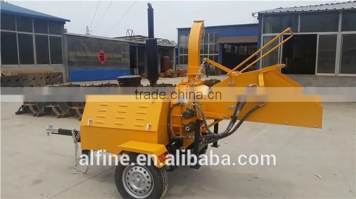 Factory directly sale high efficiency diesel wood chipper shredder