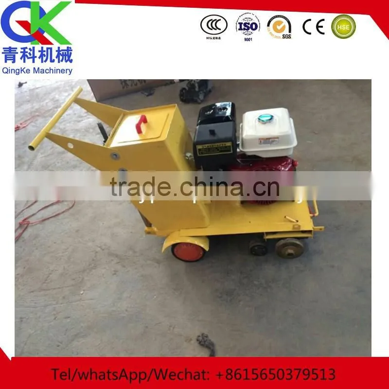 hand push concrete road slotter channel-opening machine