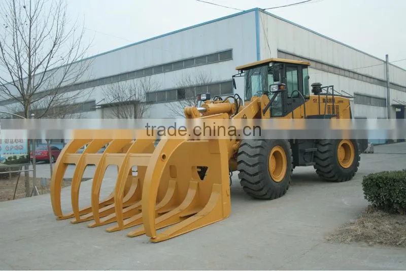 ZL50 wheel loader with grass grasper /clamp
