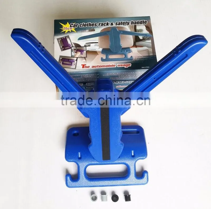 Safety Handle for Bag Clothes Hanger for Car Plastic Car Clothes Rack Car Coat Hanger