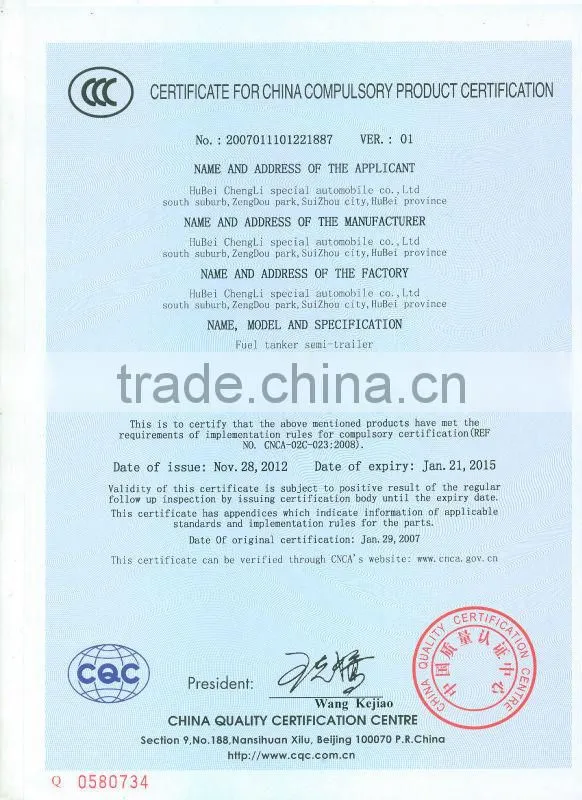 3 Axles Aluminum Alloy Delivery oil semi-trailer 60m3