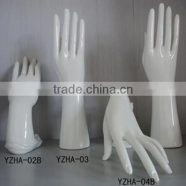 Fiberglass hands glove rings display mannequins