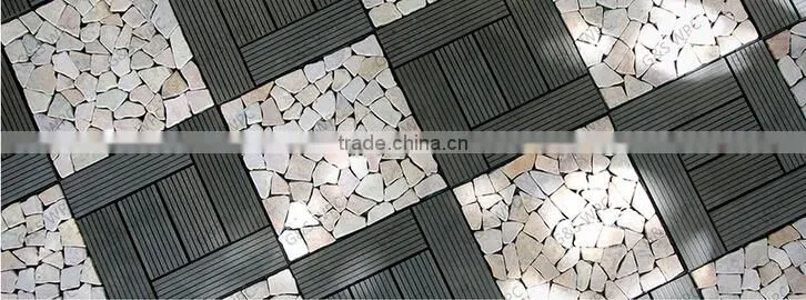 G&S Hot sale good quality solar decking tiles rotproof wpc diy tiles outdoor wpc decking tiles