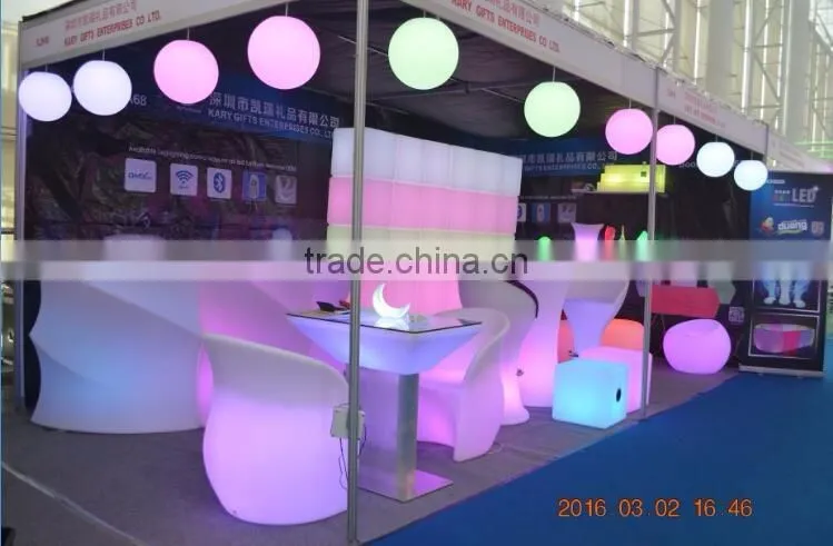 Led light plant pot large size garden plastic led flower pot