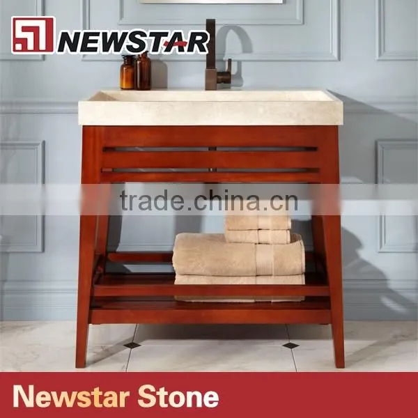 Inn vanity with top mount sink