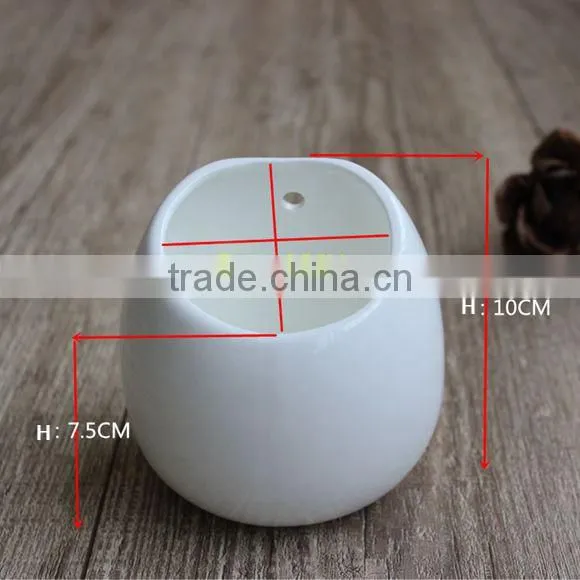 Desktop or hanging simple decoration succulent pot ceramic planter