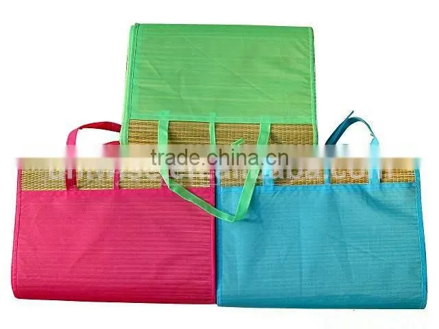 2015 Camping Beach picnic Mat, Roll Up Beach Mat, Outdoor Folding Beach Straw Mat