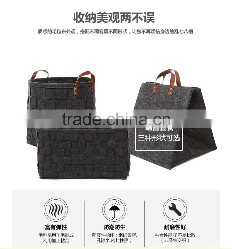 High Quality Handmade Felt Bag,Felt Storage Bags