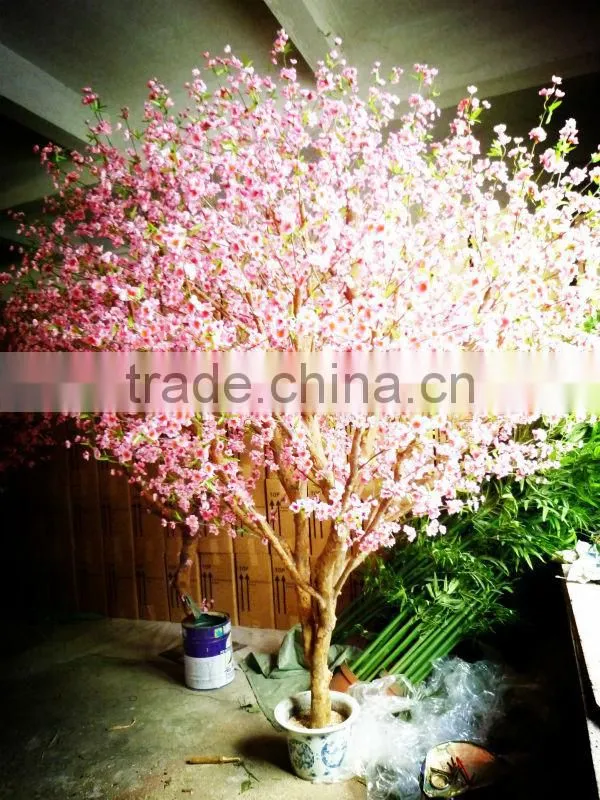 Artificial Peach Flower Tree ( artificial Huge / Big plant tree THS)
