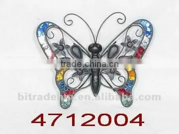 metal colorful butterfly wall art decoration