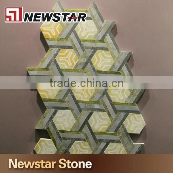 Newstar leave shape marble mosaic natural stone mosaic