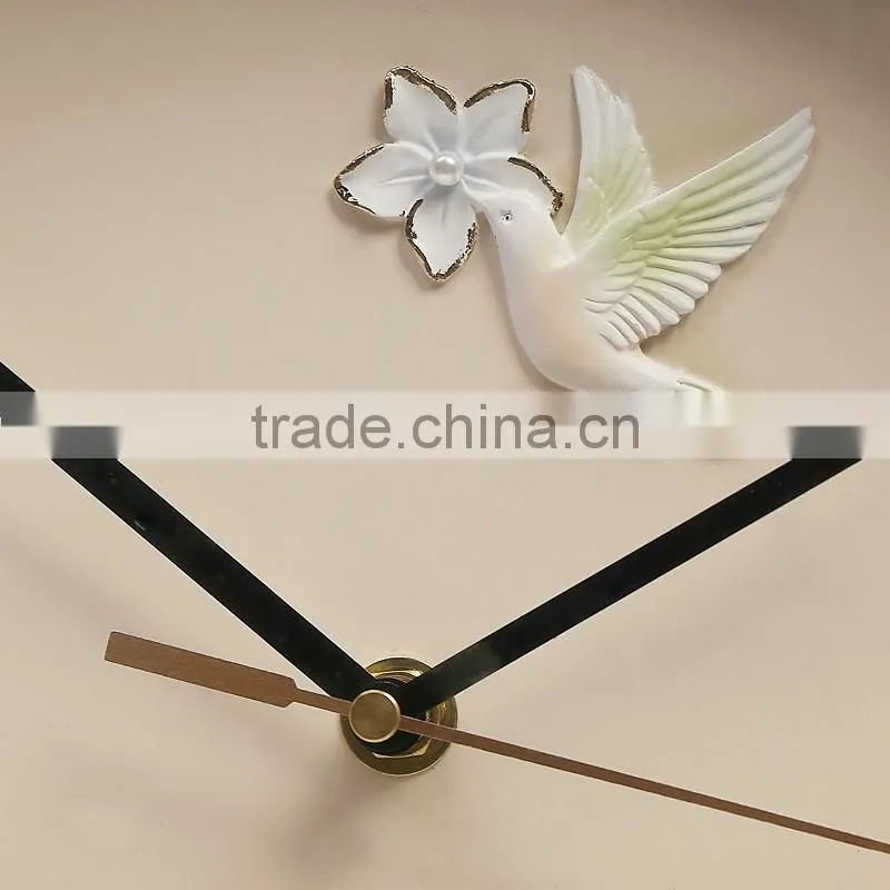 M0028 Momoda Living room dining room Creative fancy elegant 3D tree wall clock quartz home decoration gold silver art wall clock