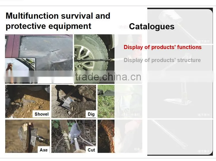 Rescue Knife Shovel Self-driving Emergency Shovel Auto Parts Offroad Shovel Military Pick