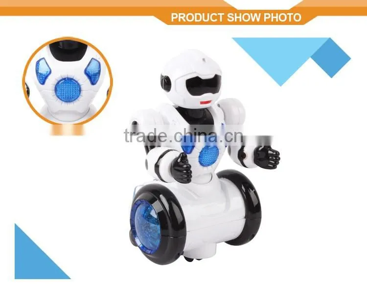 Bump and go battery operated light up Dancing robot toy