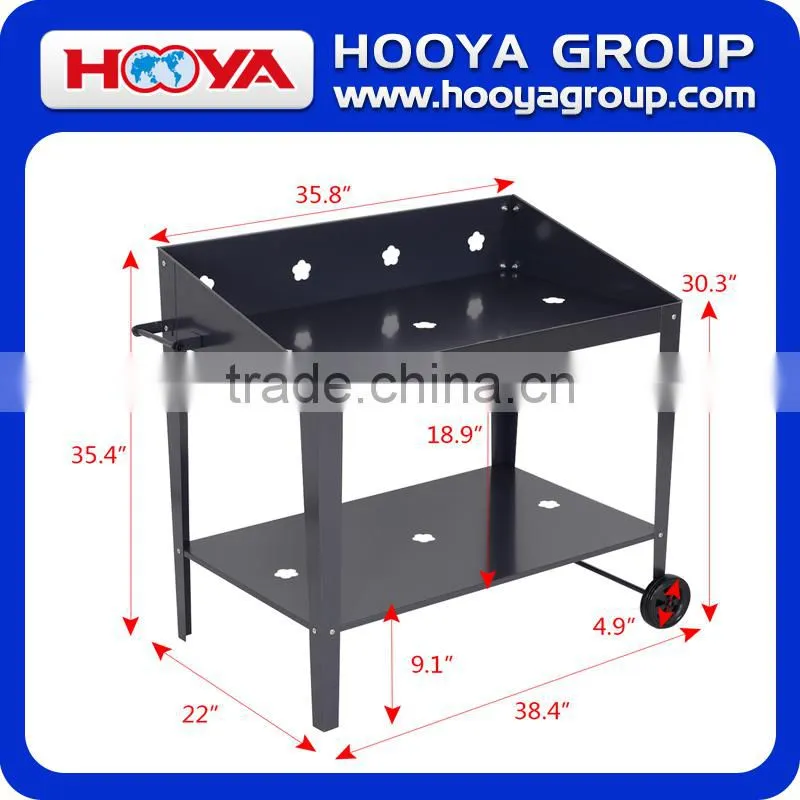 galvanized movable cheap metal planter holder