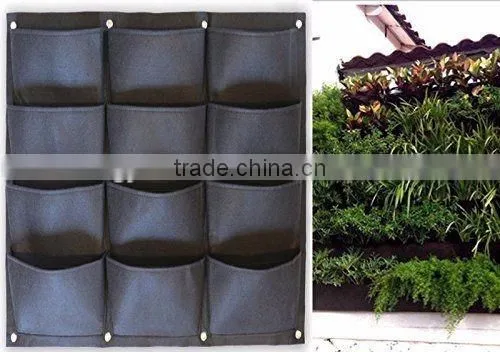 hanging plant bags felt wall planter garden felt grow bag
