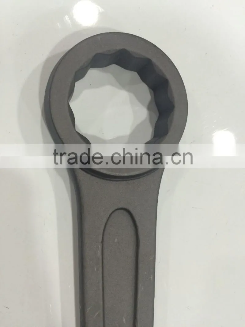 Carbon steel 12 points heavy duty ring spanner, various sizes spanner