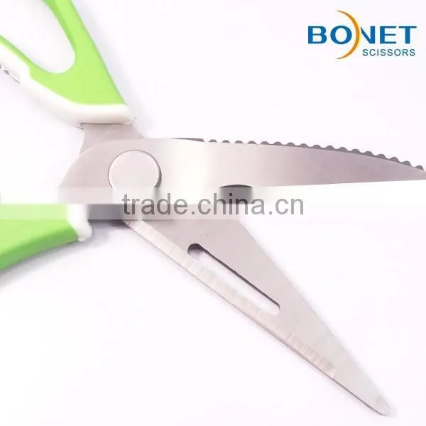 S52033C 9" Kitchen Shears - Come-Apart Multi-function Kitchen Scissors,Dishwasher Safe, Can Opener and Nut Cracker