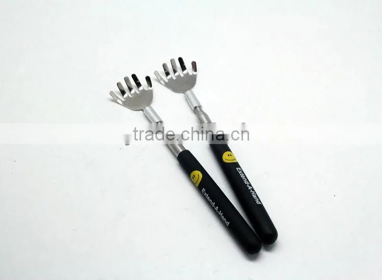 Extendable stainless steel back scratcher telescopic back scratcher