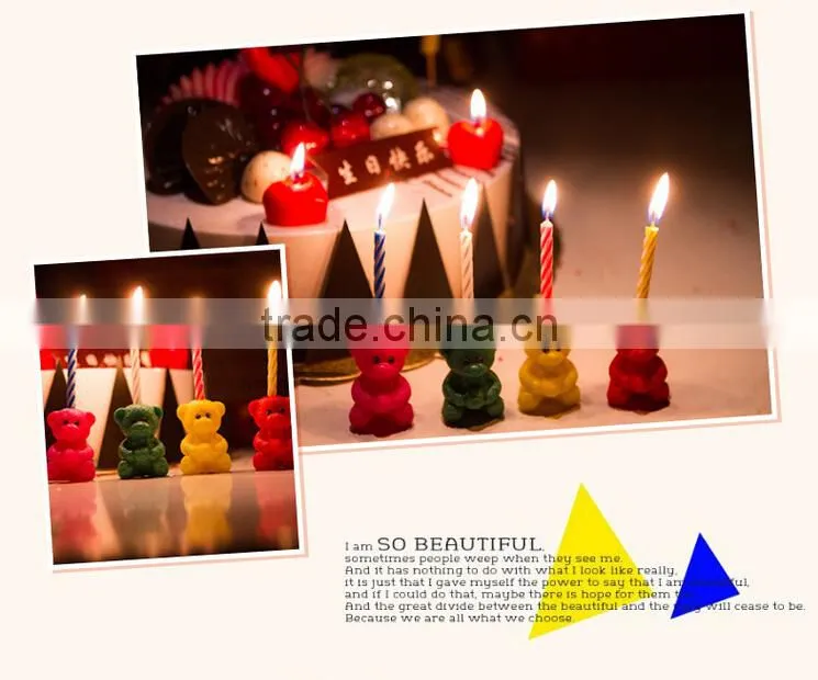 Birthday candles birthday cake candles Little Bear candles Wholesale