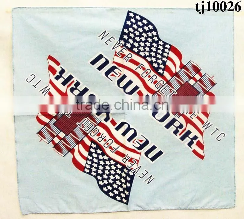 2016 Hot sale factory price I Love the USA designer kerchief