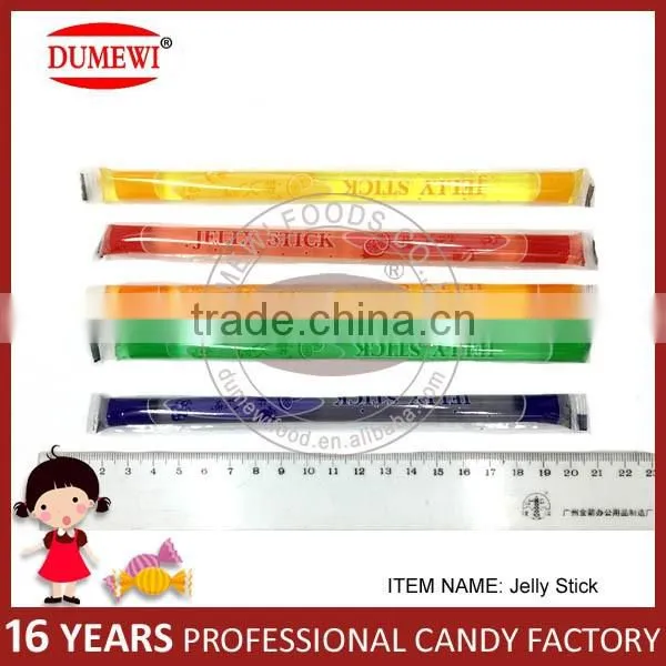 Sweet Tasted Fruit Flavor Jelly Stick in PVC Jar
